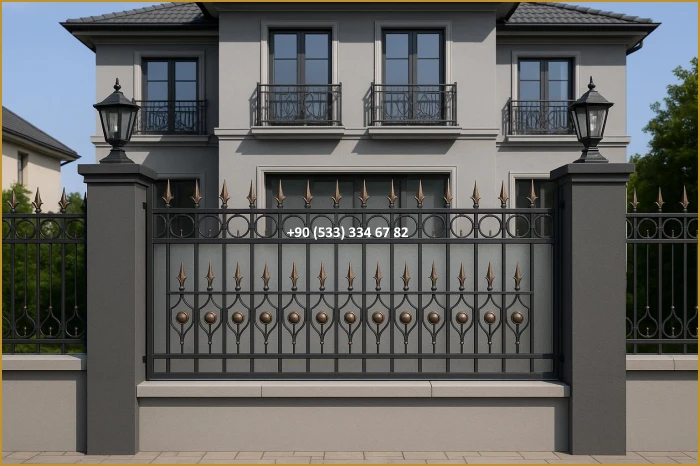 BAHÇE KORKULUKLARI-KORKULUK MODELLERİ-FERFORJE BAHÇE KORKULUĞU mod8309