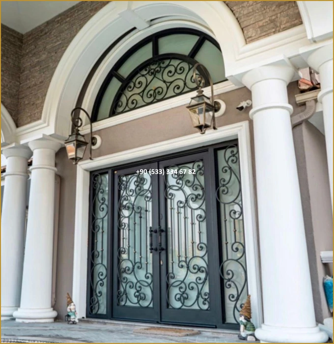 VİLLA KAPILARI-FERFORJE VİLLA KAPILAR-VİLLA GİRİŞ KAPILAR-BAHÇE KAPILARI-FERFORJE KAPILAR mod8505