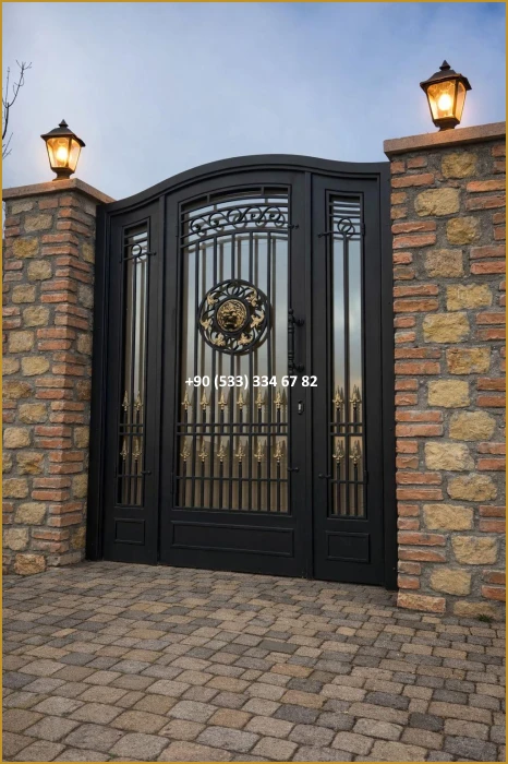 VİLLA KAPILARI-FERFORJE VİLLA KAPILAR-VİLLA GİRİŞ KAPILAR-BAHÇE KAPILARI-FERFORJE KAPILAR mod8448