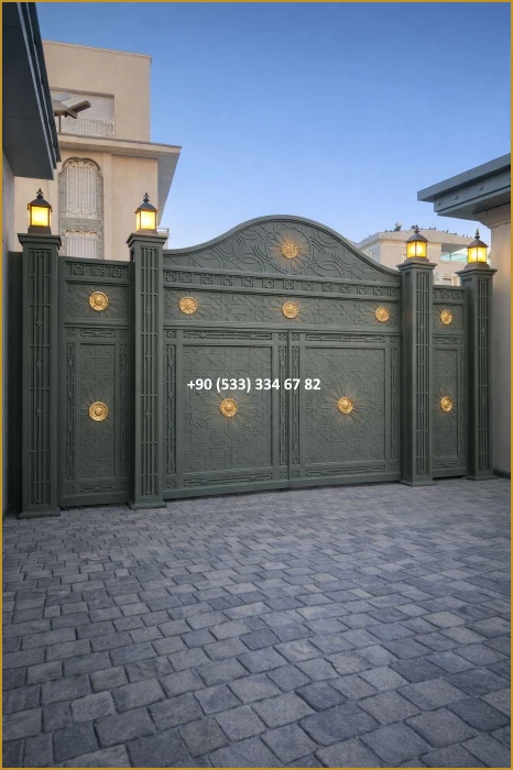 VİLLA KAPILARI-FERFORJE VİLLA KAPILAR-VİLLA GİRİŞ KAPILAR-BAHÇE KAPILARI-FERFORJE KAPILAR mod8477