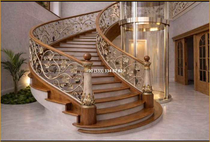 FERFORJE MERDİVEN KORKULUK-MERDİVEN KORKULUK MODELLERİ mod8855