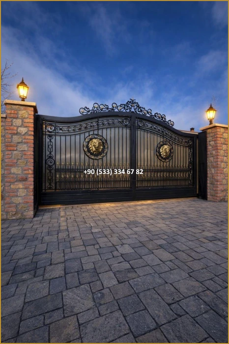 VİLLA KAPILARI-FERFORJE VİLLA KAPILAR-VİLLA GİRİŞ KAPILAR-BAHÇE KAPILARI-FERFORJE KAPILAR mod8453