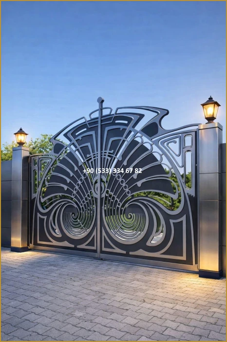 VİLLA KAPILARI-FERFORJE VİLLA KAPILAR-VİLLA GİRİŞ KAPILAR-BAHÇE KAPILARI-FERFORJE KAPILAR mod8483