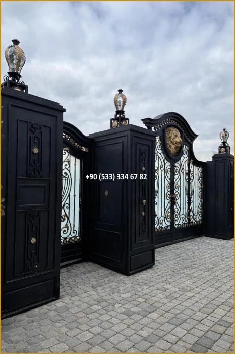 VİLLA KAPILARI-FERFORJE VİLLA KAPILAR-VİLLA GİRİŞ KAPILAR-BAHÇE KAPILARI-FERFORJE KAPILAR mod8432