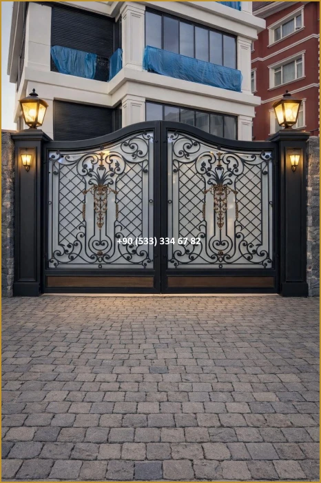 VİLLA KAPILARI-FERFORJE VİLLA KAPILAR-VİLLA GİRİŞ KAPILAR-BAHÇE KAPILARI-FERFORJE KAPILAR mod8474